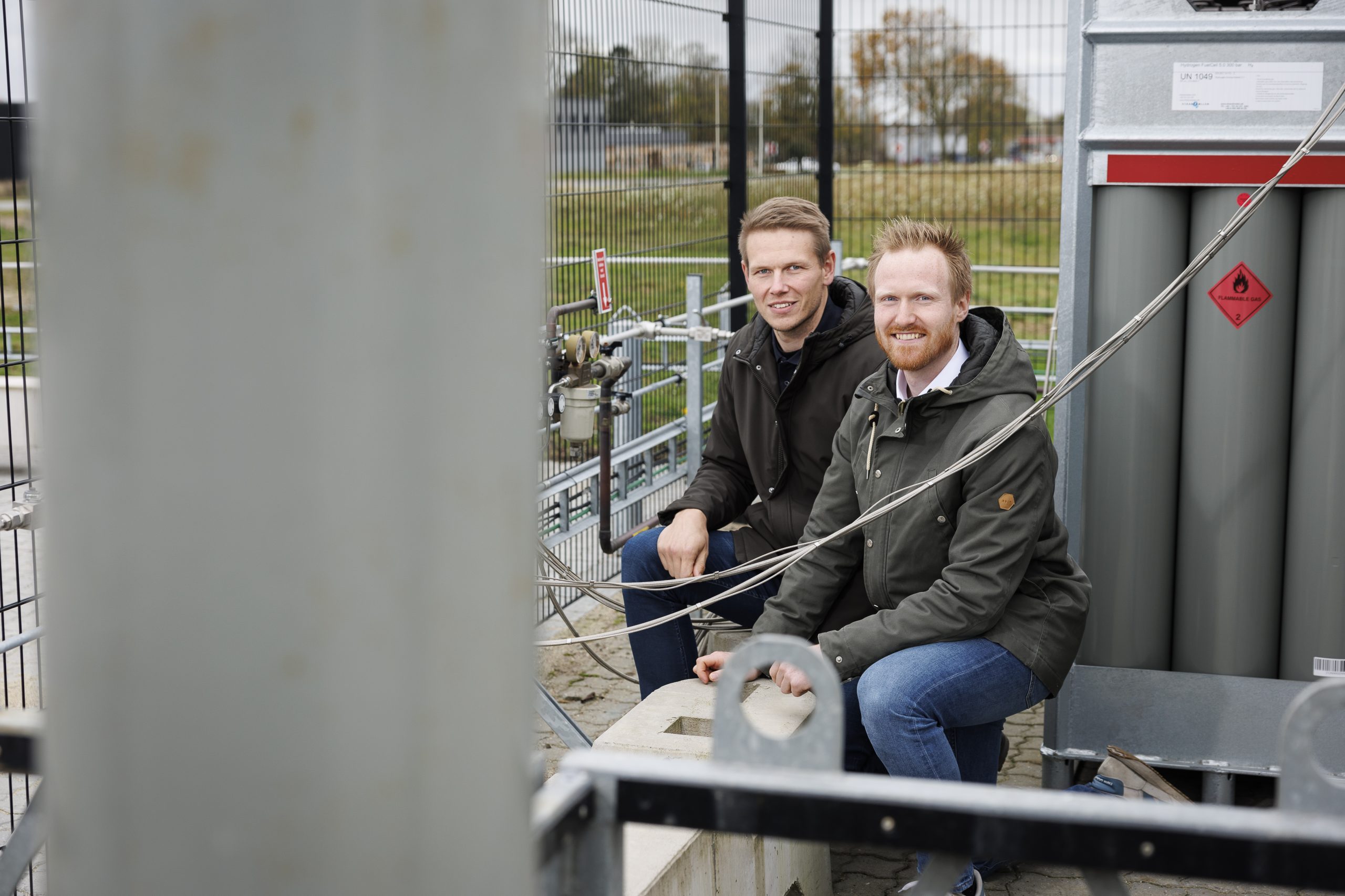 Søren Høgh Pedersen (tv.) og Søren Kart Stevns blev begge fastansat i Hydrogen Valley i sommeren 2024.